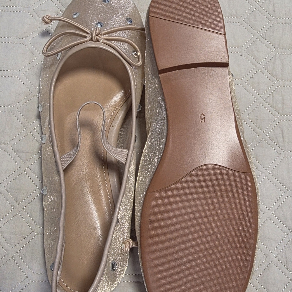 Amazon Beige Rhinestone Slippers - Picture 2 of 4
